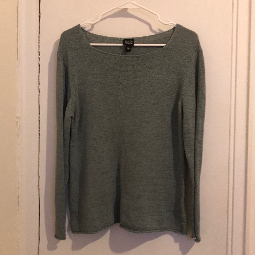 Bluish grey Eileen Fisher sweater